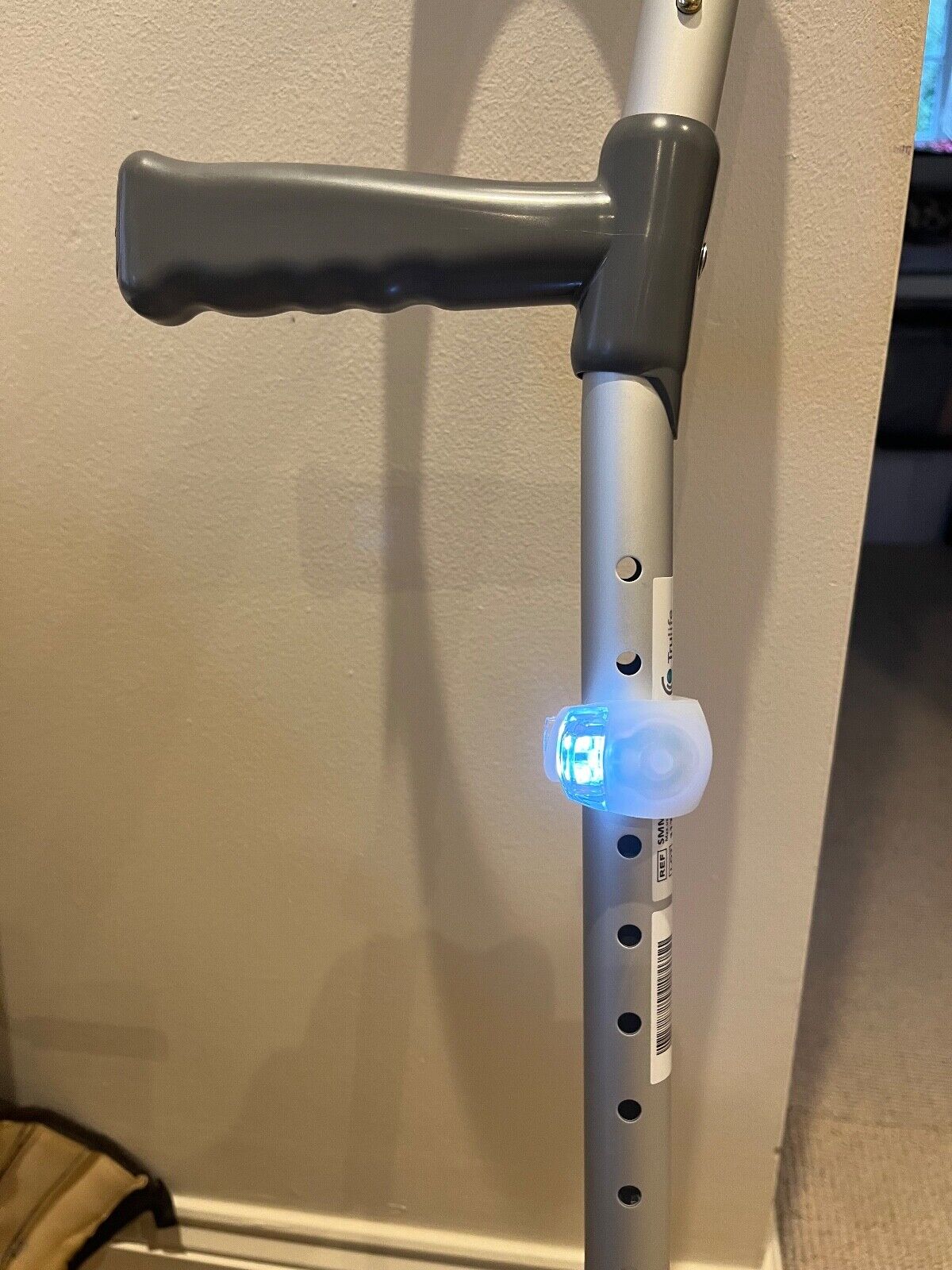 PAIR OF CRUTCHLIGHTS® THE NEW LIGHTING SOLUTION FOR MOBILITY AIDS..