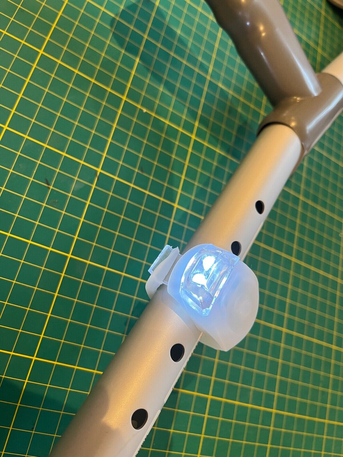PAIR OF CRUTCHLIGHTS® THE NEW LIGHTING SOLUTION FOR MOBILITY AIDS..