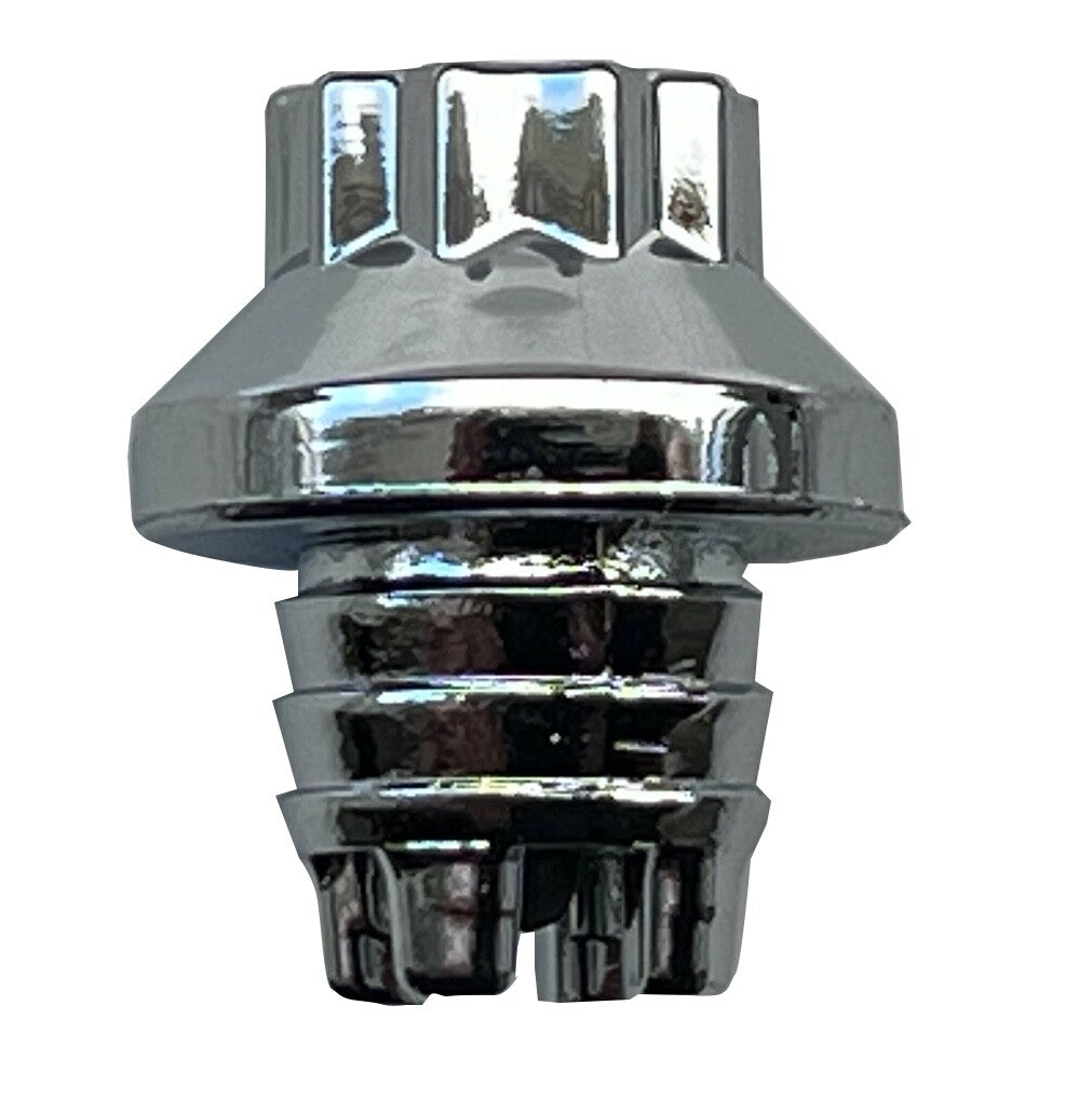 D014C Chrome Plastic Rim Edge Wheel Rivets Nuts Replacement studs Ref 14 QTY 25