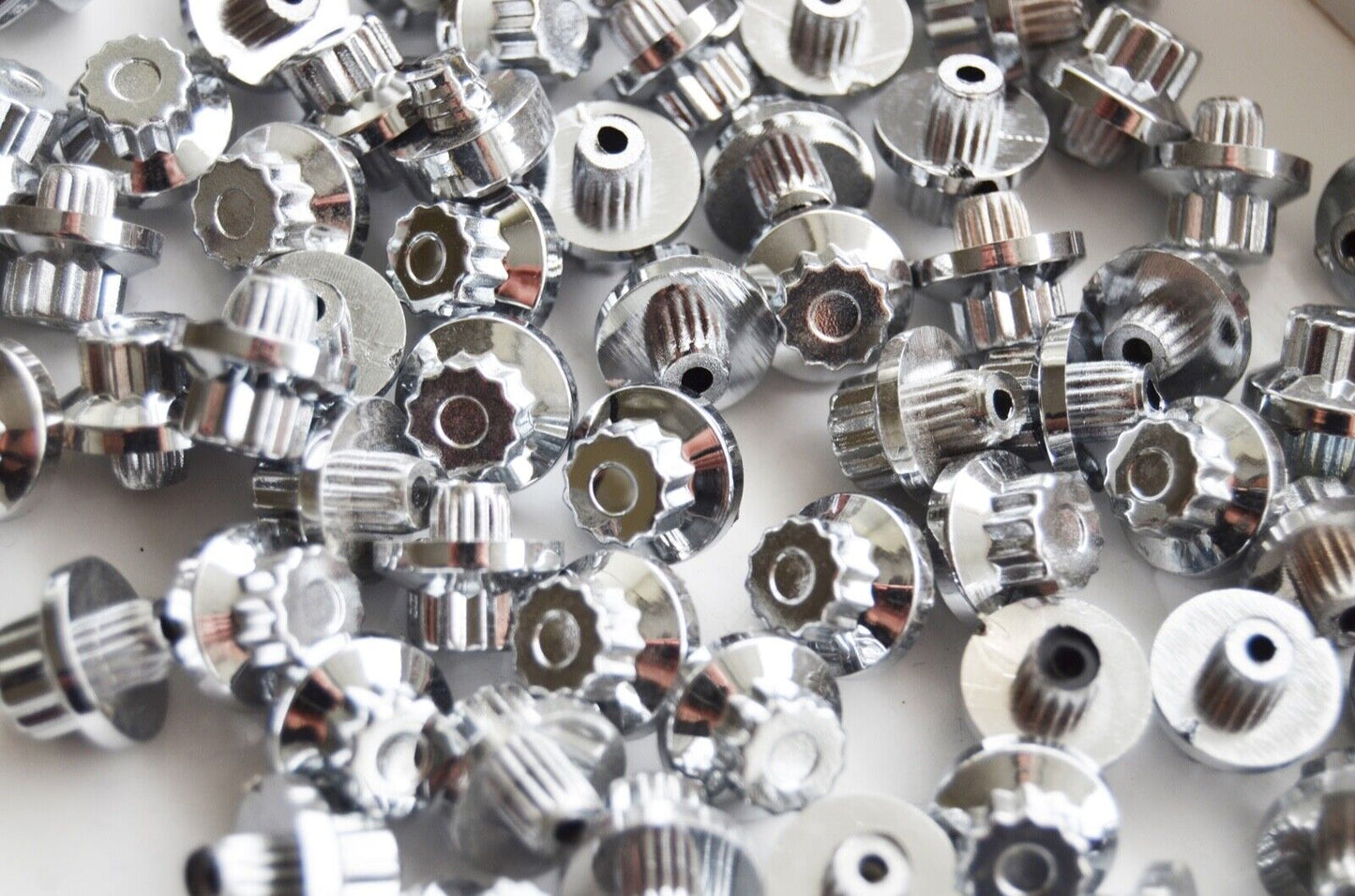 1 x sample Chrome Plastic Wheels Rivet Nuts fake rim bolts Ref Q10C Box 5