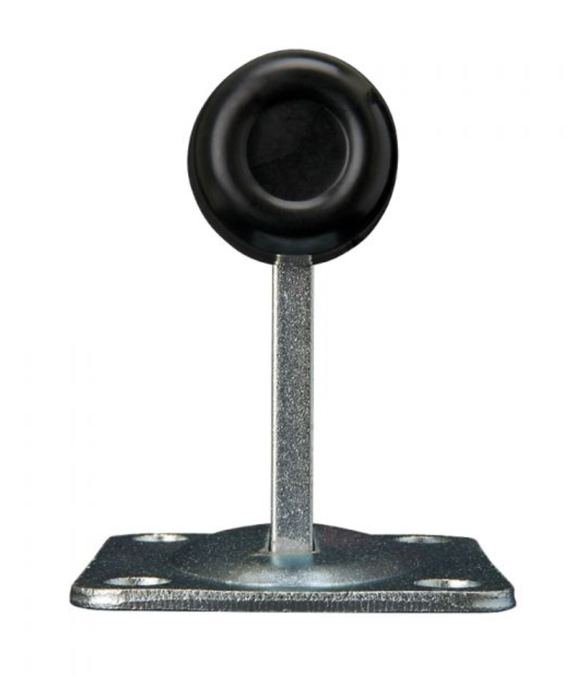 BOLT DOWN DOOR GATE STOP, GARAGE OR ELECTRIC GATES ZINC PLATED 80 x 100mm