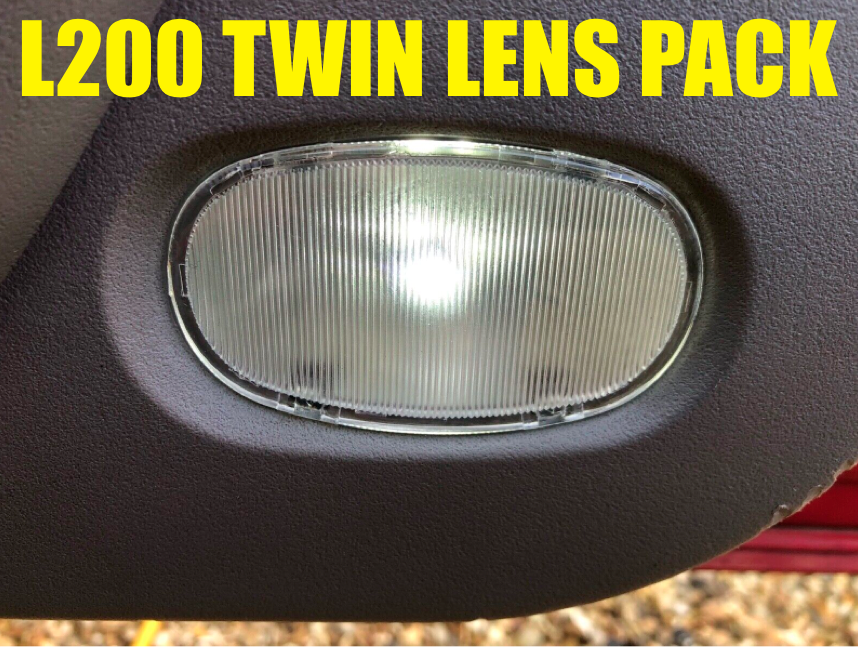 TWIN PACK UK STOCK - Genuine Mitsubishi L200 06-14 Lens Door Lamp Lens Mk4