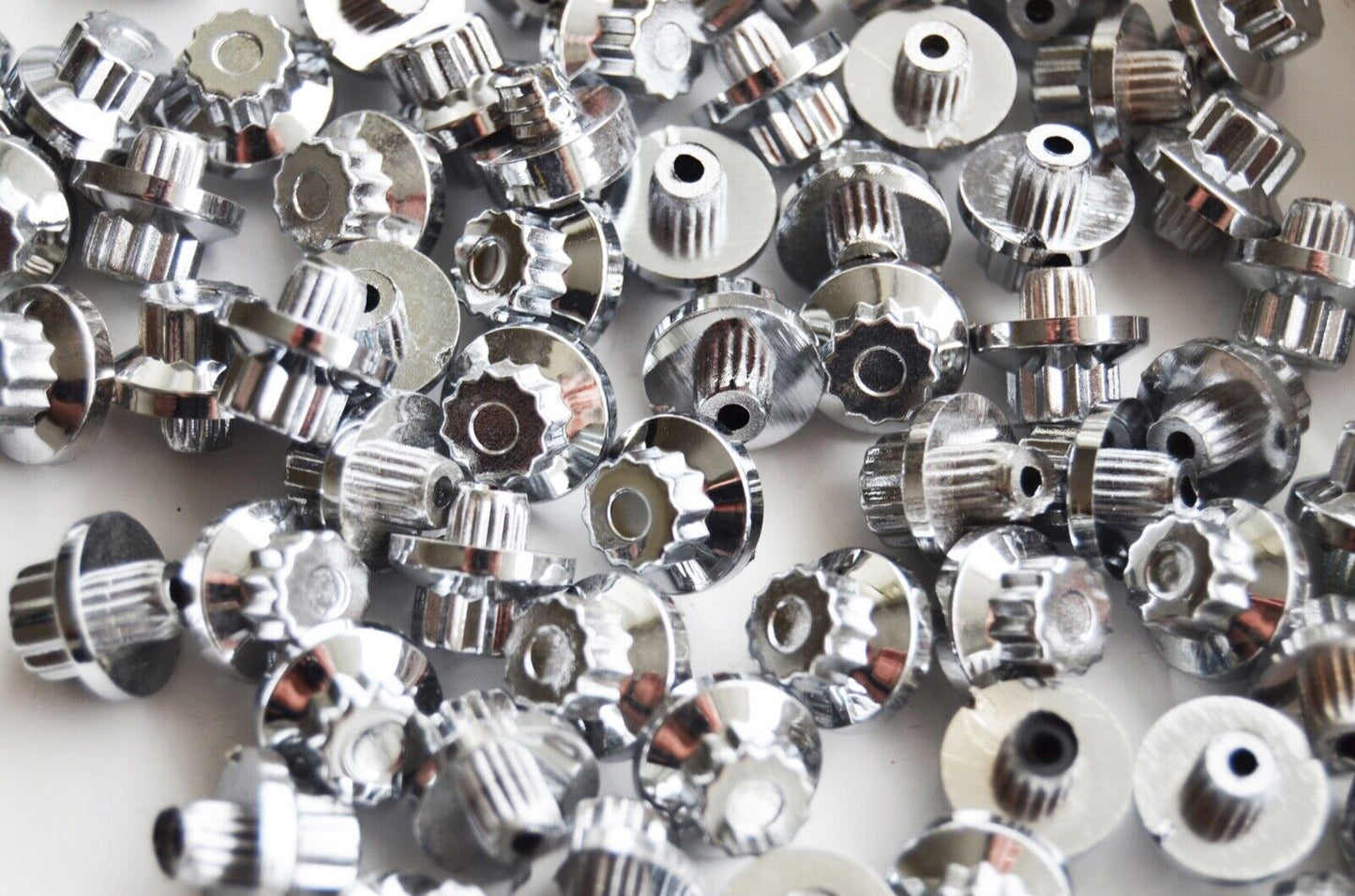 1 x sample Chrome Plastic Wheels Rivet Nuts fake rim bolts Ref Q10C Box 5