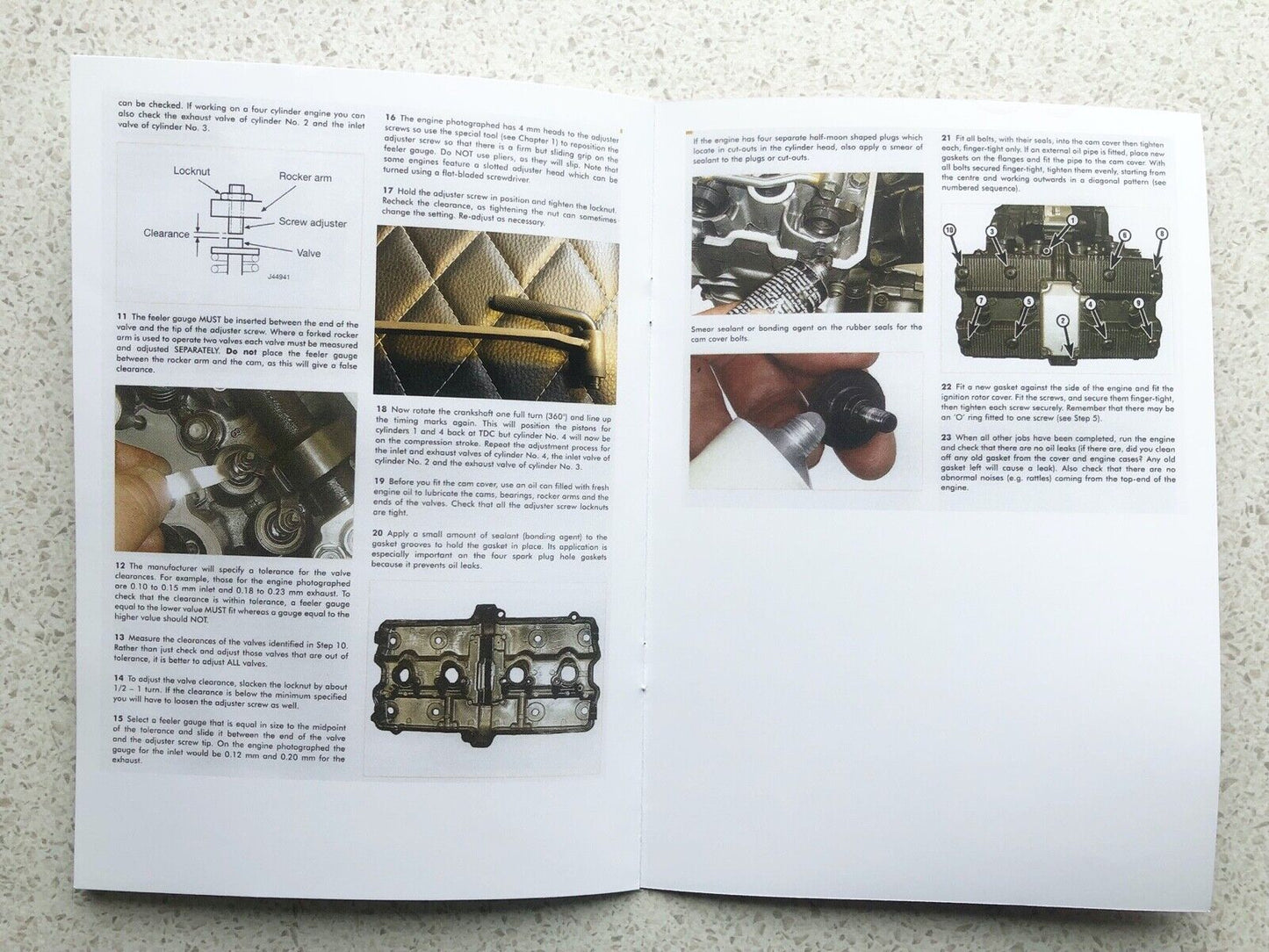 UK SELLER. Motorcycle Valve Tool. PLUS 8 page TAPPET SERVICE BOOK 8mm x 3.1mm