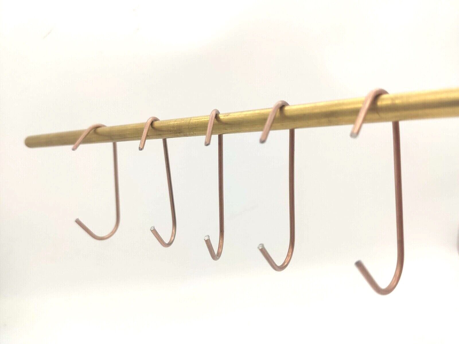 100 POWDER COATING C-HOOKS FOR THE HOME USER 75mm x 2mm Thick