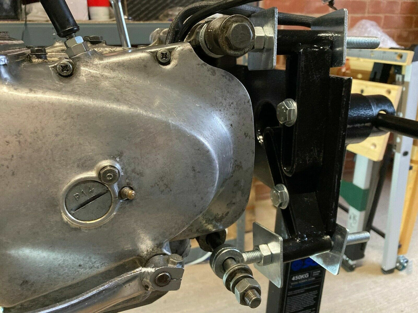 UK MOTORCYCLE ENGINE STAND ADAPTER FITTINGS. BSA, XS650, YAMAHA,HONDA CB, KAWASAKI, (Copy)