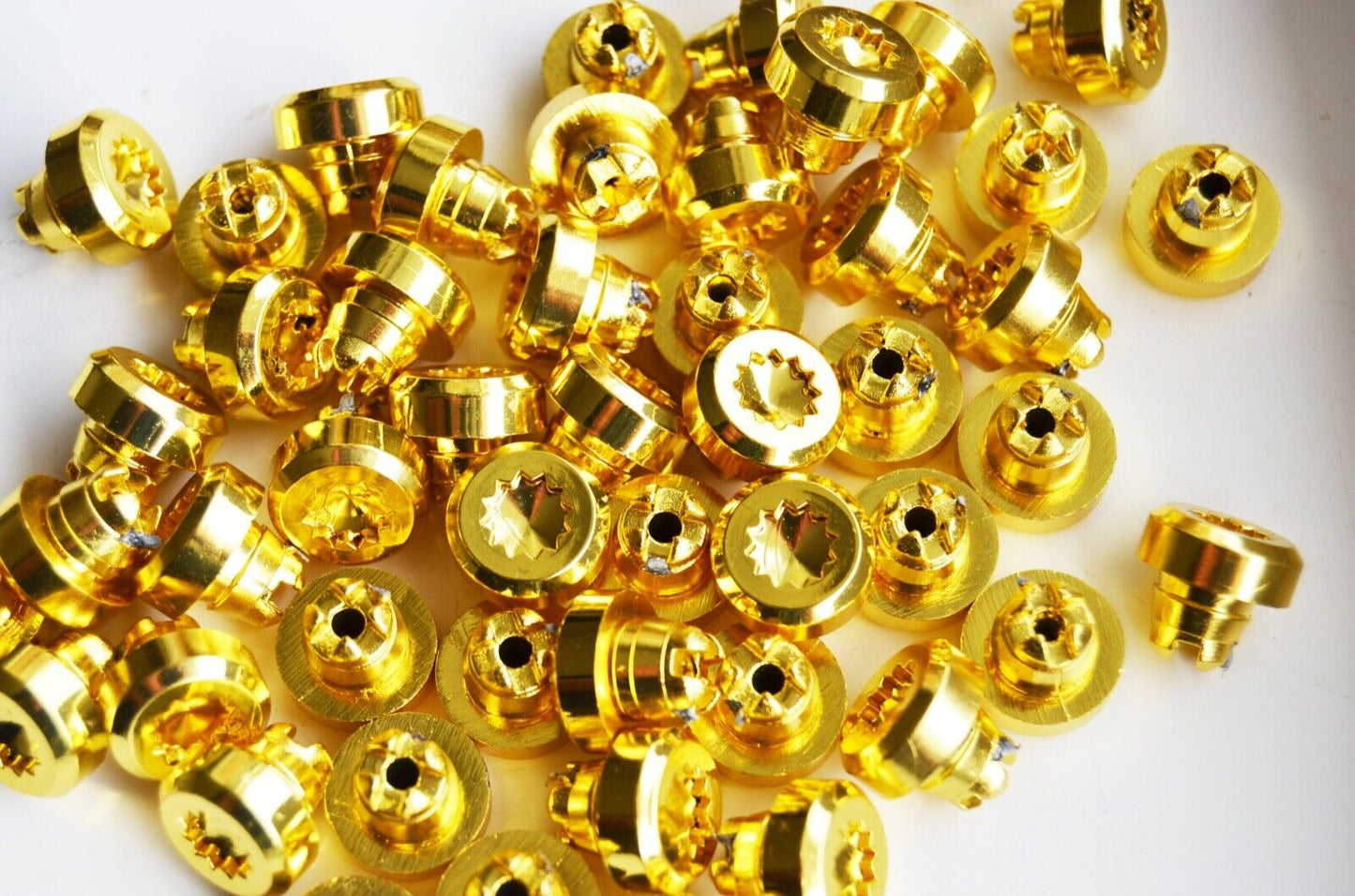 250 x Gold Plastic Wheels Rivet Nuts  fake rim bolts Ref Q2G Box 4