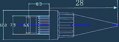 Black Plastic Wheels Spike Rivet Nuts  fake rim bolts Ref QSR Box 6 QTY:100