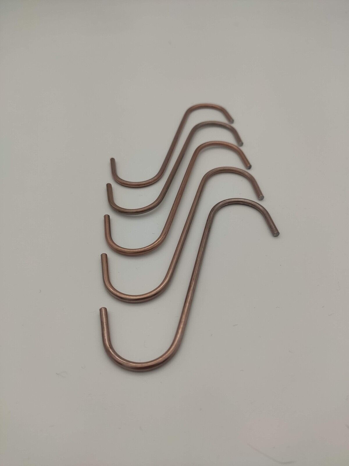 50 POWDER COATING S-HOOKS FOR THE HOME USER - 150 x 2.5mm Thick Copper Coated