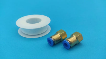 2 Air Shock 1/4"/6m Air Adapters. Monroe Fitting Classic VW Beetle FREE PTFE