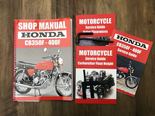 CB400F Honda SERVICE SET, Manual, Guides, Carb Float & Tappet Tool