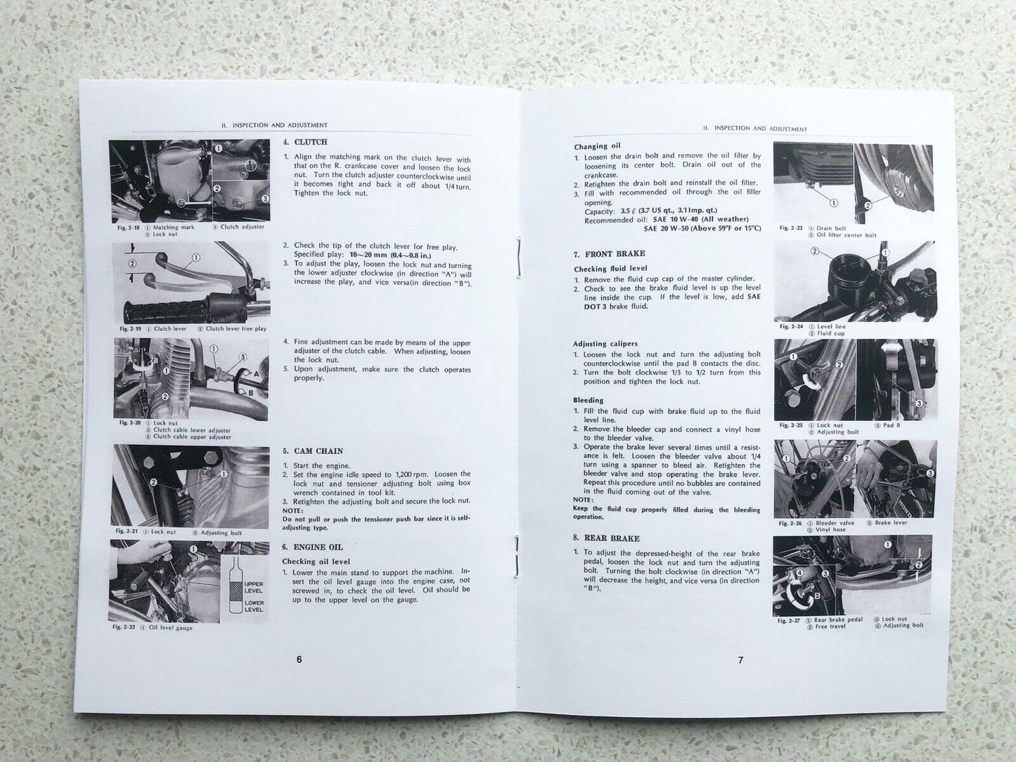 CB400F Honda  12 page SERVICE BOOK - Handy Garage Guide