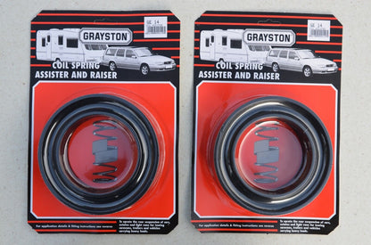 UK PAIR SOLID Grayston 26-38mm Coil Spring GE14 Assister/Raisers FREE LUBE