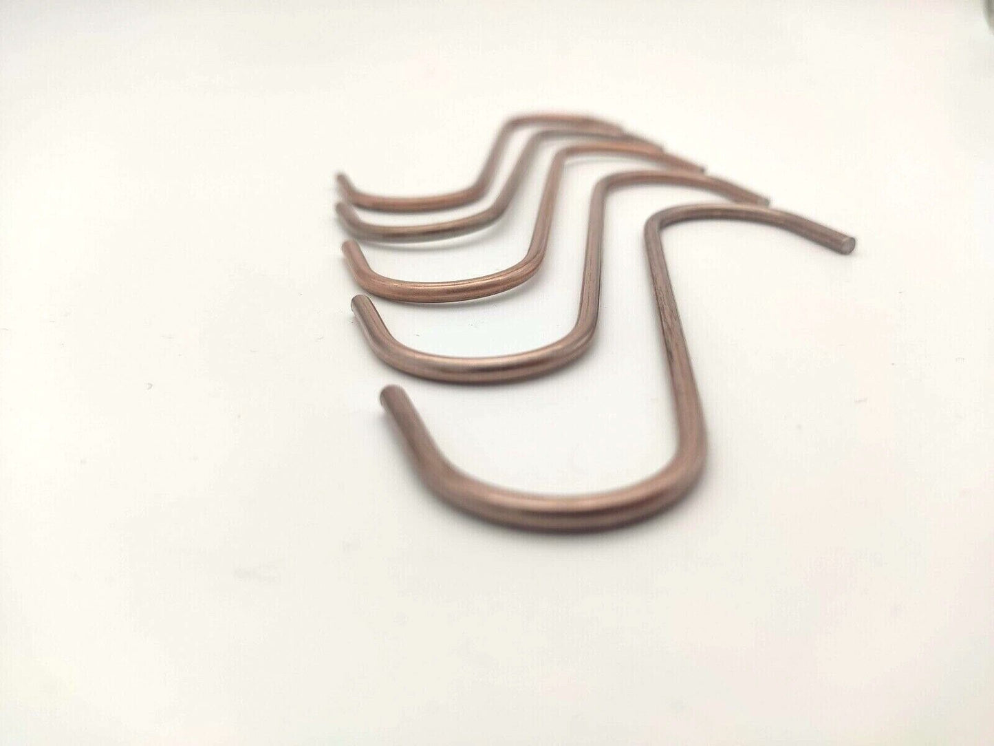 100 POWDER COATING S-HOOKS FOR THE HOME USER - 150 x 2.5mm Thick Copper Coated