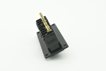 Pair Air Ride Suspension Paddle Valve 1/4" 6mm barb - with faceplate and cutter.