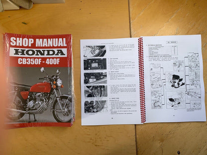 Honda CB400F CB350f Shop Workshop Manual Reprint 1977-79