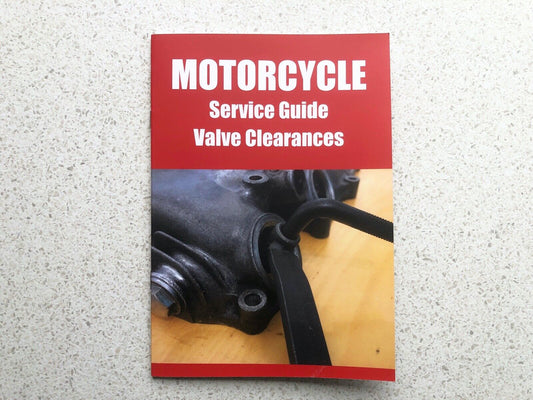 UK SELLER. Motorcycle Valve Tool. PLUS 8 page TAPPET SERVICE BOOK  10mm x 3.5mm