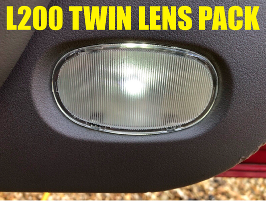 TWIN PACK UK STOCK - Genuine Mitsubishi L200 06-14  Lens Door Lamp Lens Mk4