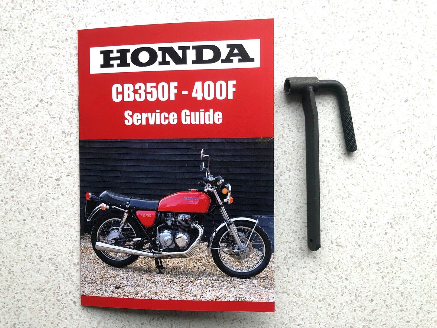 Honda Valve Tool for CB350F CB400F 400/4 SOHC 1970s. PLUS 12 page SERVICE BOOK