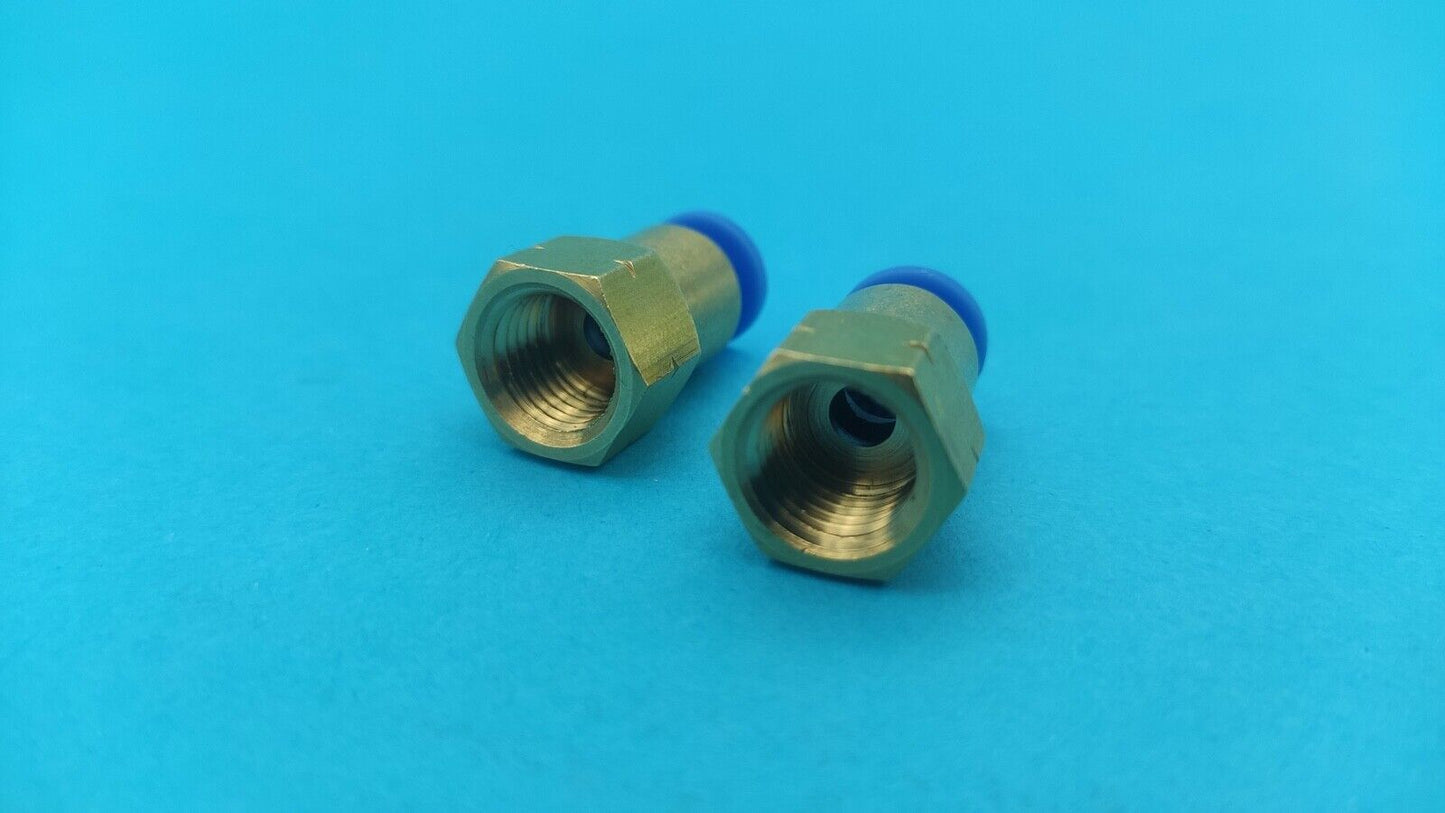 2 Air Shock 1/4"/6m Air Adapters. Monroe Fitting Classic VW Beetle FREE PTFE