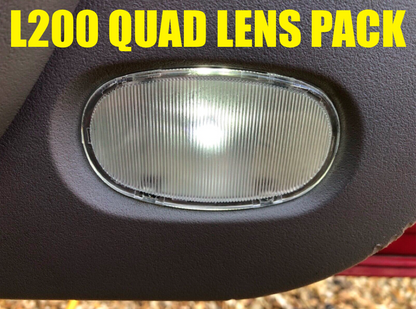 QUAD PACK UK STOCK - Genuine Mitsubishi L200 06-14  Lens Door Lamp Lens Mk4