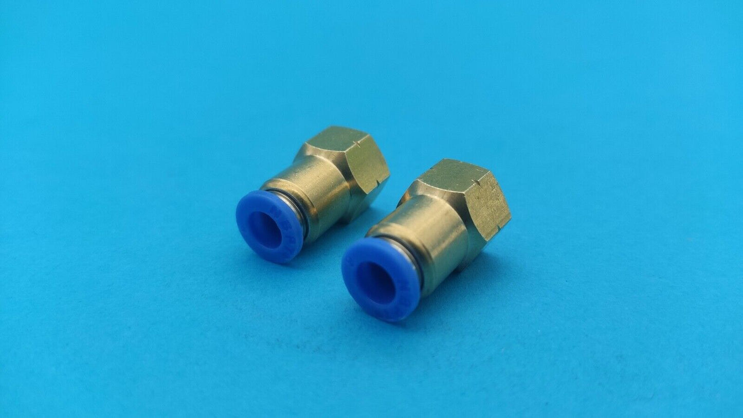 2 Air Shock 1/4"/6m Air Adapters. Monroe Fitting Classic VW Beetle FREE PTFE