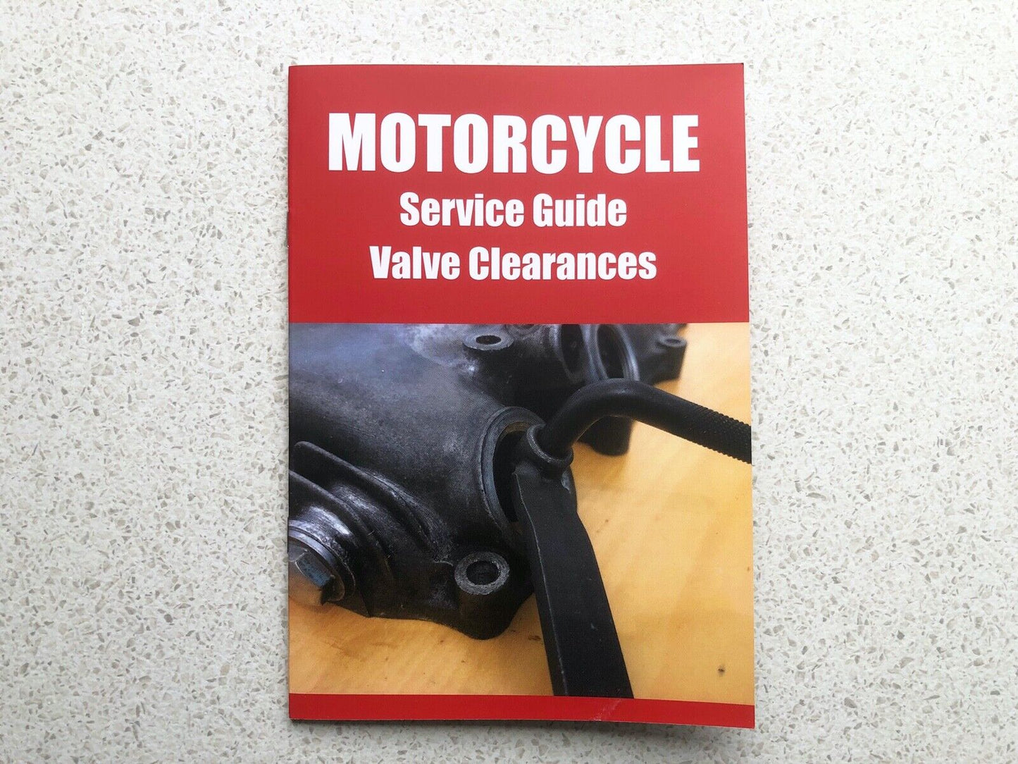 UK SELLER. Motorcycle Valve Tool. PLUS 8 page TAPPET SERVICE BOOK  9mm x 3mm