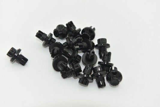 1 Sample x Black Plastic Wheels Rivets Nuts  Replacement fake rim bolt